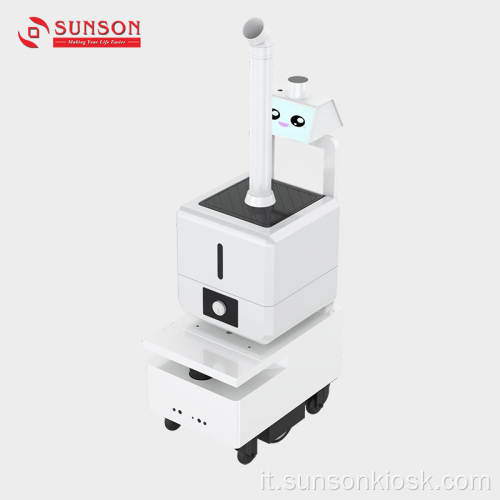 Robot per nebulizzazione anti-germi per interni medico